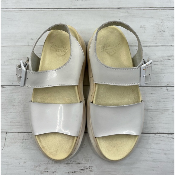 Dr. Martens Romi Chunky Platform Sandals Size 5 Women in Eggshell White - Picture 5 of 12